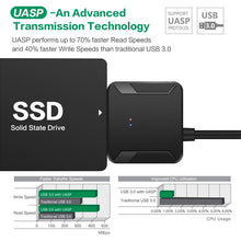 Load image into Gallery viewer, Professional SATA to USB 3.0 Cable Adapter 2.5 / 3.5 inch SSD Hard Drive Expanding Connector, 2.5 / 3.5 inch