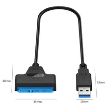 Load image into Gallery viewer, Professional SATA to USB 3.0 Cable Adapter 2.5 inch SSD Hard Drive Expanding Connector, 2.5 inch