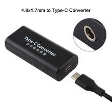 Load image into Gallery viewer, DC 4.8 x 1.7mm Power Jack Female to USB-C / Type-C Female Power Connector Adapter with 15cm USB-C / Type C Cable, 4.8x1.7mm