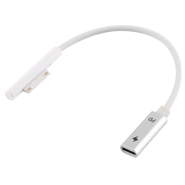 USB-C / Type-C Female to 6 Pin Male Laptop PD Fast Charging Cable for Microsoft Surface Pro 9 / 8 / 7 / 6 / 5 / 4 / 3, Cable Length: 0.2m, Pro 9 / 8 / 7 / 6 / 5 / 4 / 3 to USB-C / Type-C Female Black                                                     ...