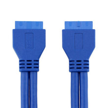 Load image into Gallery viewer, 5Gbps USB 3.0 20 Pin Female to Female Extension Cable Mainboard Extender, Cable Length: 50cm, Female to Female