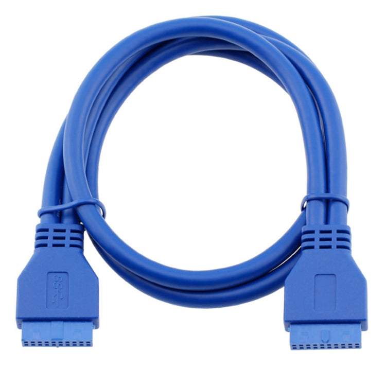 5Gbps USB 3.0 20 Pin Female to Female Extension Cable Mainboard Extender, Cable Length: 50cm, Female to Female
