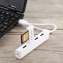 Load image into Gallery viewer, 3 in 1 USB-C / Type-C + Micro USB + 4 x USB 2.0 Ports HUB Converter, Cable Length: 12cm, 3 in 1 (White), 3 in 1 (Black)