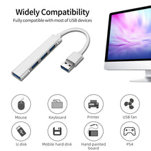 Load image into Gallery viewer, A809 USB 3.0 x 1 + USB 2.0 x 3 to USB 3.0 Multi-function Splitter HUB Adapter, A809