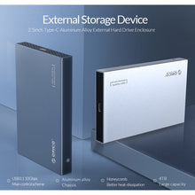 Load image into Gallery viewer, ORICO DD25 C3 2.5 inch Type-C to Type-C and USB Mechanical SSD Enclosure, Supported Capacity: 6TB