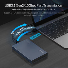 Load image into Gallery viewer, ORICO DD25 C3 2.5 inch Type-C to Type-C and USB Mechanical SSD Enclosure, Supported Capacity: 6TB
