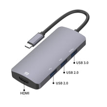 Load image into Gallery viewer, UC912 4 in 1 4K 30Hz USB 3.0 + 2 x USB 2.0 to USB-C / Type-C Multifunctional HUB Adapter, UC912 USB 3.0 + 2 x USB 2.0