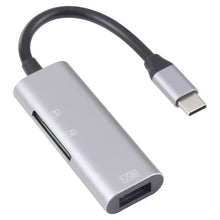 Load image into Gallery viewer, NK-3040 3 in 1 USB-C / Type-C Male to USB Female + SD / TF Card Slots Adapter SD / TF Card Reader, NK-3040