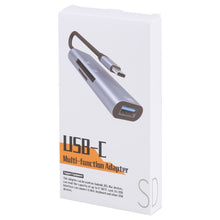 Load image into Gallery viewer, NK-3040 3 in 1 USB-C / Type-C Male to USB Female + SD / TF Card Slots Adapter SD / TF Card Reader, NK-3040