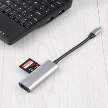 Load image into Gallery viewer, NK-3040 3 in 1 USB-C / Type-C Male to USB Female + SD / TF Card Slots Adapter SD / TF Card Reader, NK-3040