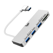 Load image into Gallery viewer, Rocketek For iMac USB3.0 x 3 + SD / TF Multi-function HUB Expansion Dock, USB3.0 x 3 + SD / TF