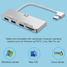 Load image into Gallery viewer, Rocketek For iMac USB3.0 x 3 + SD / TF Multi-function HUB Expansion Dock, USB3.0 x 3 + SD / TF