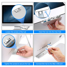 Load image into Gallery viewer, Rocketek For iMac USB3.0 x 3 + SD / TF Multi-function HUB Expansion Dock, USB3.0 x 3 + SD / TF