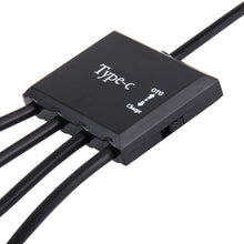 Load image into Gallery viewer, Portable 4 in 1 USB-C / Type-C to 3 Ports USB 2.0 OTG HUB Cable with Micro USB Power Supply