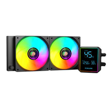 Load image into Gallery viewer, PCBuilder BLIZZARD FROST 240mm AIO ARGB Liquid CPU Cooler - Black