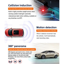 Load image into Gallery viewer, X12 2K Ultra HD Panoramic Triple Recording WiFi Car Driving Recorder Support Mobile APP, X12