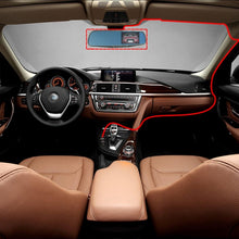 Load image into Gallery viewer, Left Screen Display Rearview Mirror Vehicle DVR, Allwinner Programs, 2 x Cameras 1080P HD 140 Degree Wide Angle Viewing, Support GPS Port/ Motion Detection / Night Vision / TF Card / G-Sensor, Rearview Mirror Vehicle DVR