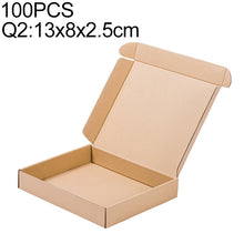 Load image into Gallery viewer, 100 PCS Kraft Paper Shipping Box Packaging Box, Size: Q2, 13x8x2.5cm, 13x8x2.5cm