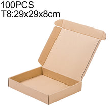 Load image into Gallery viewer, 100 PCS Kraft Paper Shipping Box Packaging Box, Size: T8, 29x29x8cm, 29x29x8cm