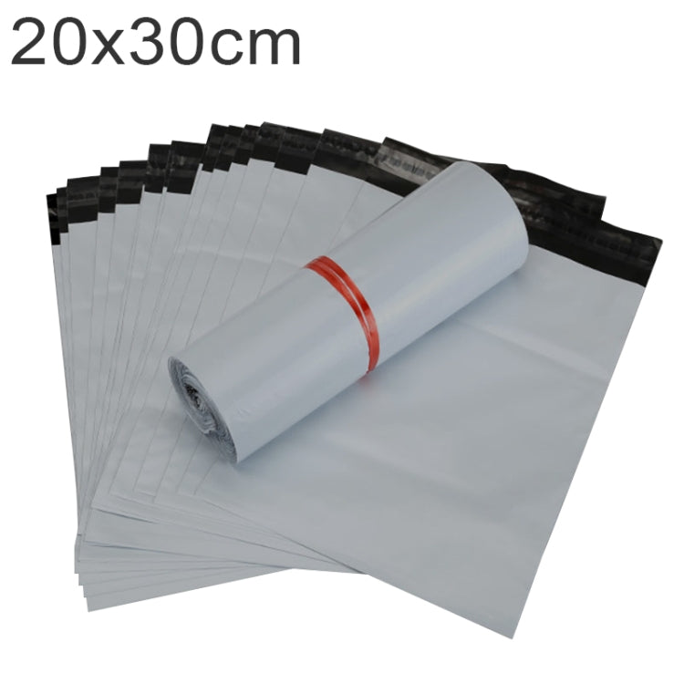 100 PCS / Roll Thick Express Bag Packaging Bag Waterproof Plastic Bag, Size: 20x30cm (Dark Grey), 20x30cm, Silver Grey, 20x30cm, White, 20x30cm, Pink