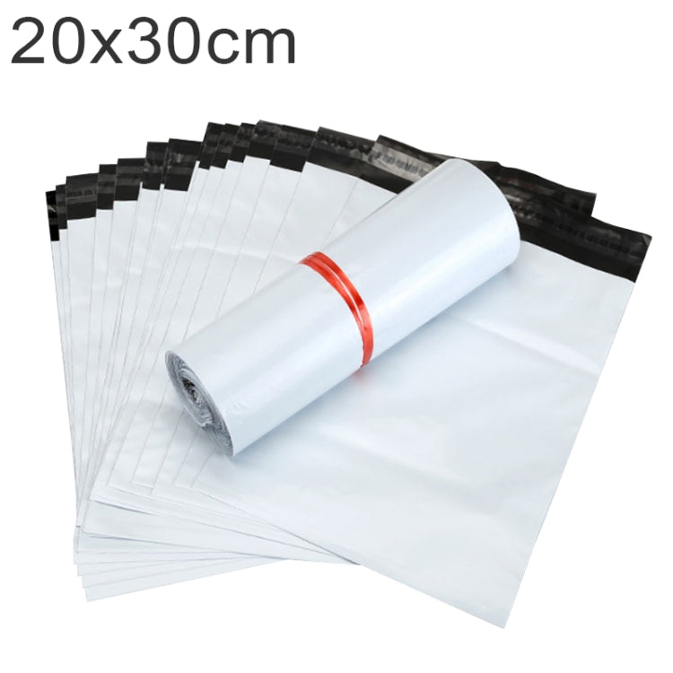 100 PCS / Roll Thick Express Bag Packaging Bag Waterproof Plastic Bag, Size: 20x30cm (Dark Grey), 20x30cm, Silver Grey, 20x30cm, White, 20x30cm, Pink