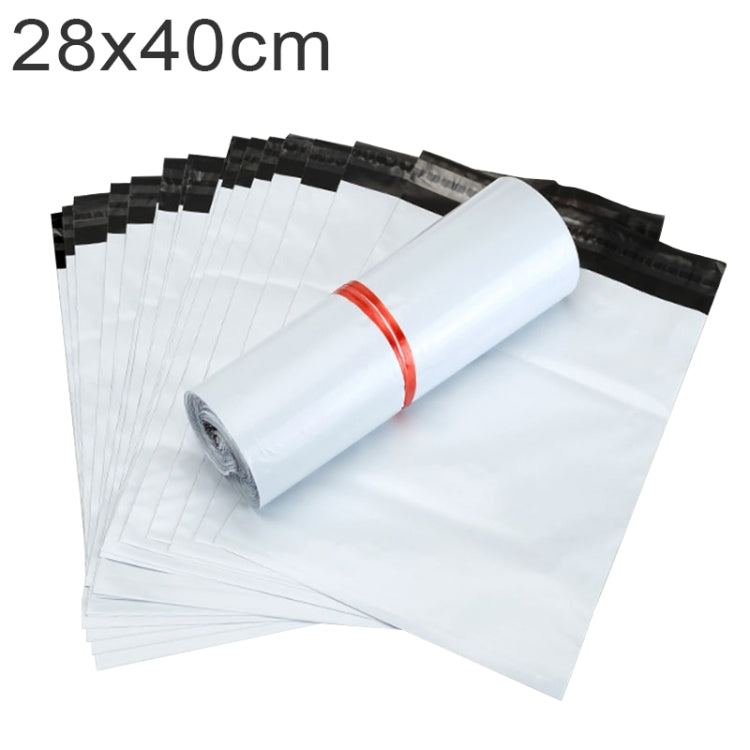 100 PCS / Roll Thick Express Bag Packaging Bag Waterproof Plastic Bag, Size: 28x40cm (Dark Grey), 28x40cm, Silver Grey, 28x40cm, White, 28x40cm, Pink