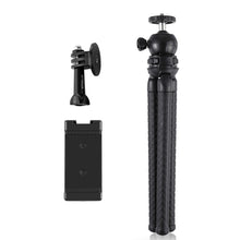 Load image into Gallery viewer, PULUZ Mini Octopus Flexible Tripod Holder with Ball Head &amp; Phone Clamp + Tripod Mount Adapter &amp; Long Screw for SLR Cameras, GoPro, Cellphone, Size: 30cmx5cm, 30cm Tripod + Phone Clamp