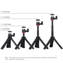 Load image into Gallery viewer, PULUZ Selfie Sticks Tripod Mount + Phone Clamp with Tripod Adapter &amp; Long Screw