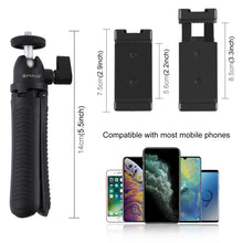 Load image into Gallery viewer, PULUZ Selfie Sticks Tripod Mount + Phone Clamp with Tripod Adapter &amp; Long Screw