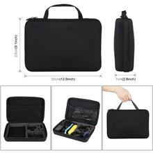 Load image into Gallery viewer, PULUZ 50 in 1 Accessories Total Ultimate Combo Kits with EVA Case (Chest Strap + Suction Cup Mount + 3-Way Pivot Arms + J-Hook Buckle + Wrist Strap + Helmet Strap + Extendable Monopod + Surface Mounts + Tripod Adapters + Storage Bag + Handlebar Mount) ...