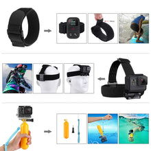 Load image into Gallery viewer, PULUZ 50 in 1 Accessories Total Ultimate Combo Kits with EVA Case (Chest Strap + Suction Cup Mount + 3-Way Pivot Arms + J-Hook Buckle + Wrist Strap + Helmet Strap + Extendable Monopod + Surface Mounts + Tripod Adapters + Storage Bag + Handlebar Mount) ...