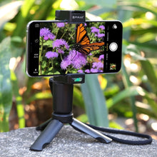 Load image into Gallery viewer, PULUZ Folding Plastic Tripod + Vlogging Live Broadcast Handheld Grip ABS Mount with Cold Shoe &amp; Wrist Strap for iPhone, Galaxy, Huawei, Xiaomi, Sony, HTC, Google and other Smartphones