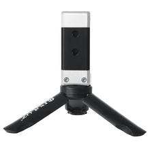 Load image into Gallery viewer, PULUZ Folding Plastic Tripod + Aluminum Alloy Clamp Bracket with Cold Shoe for iPhone, Galaxy, Huawei, Xiaomi, Sony, HTC, Google and other Smartphones