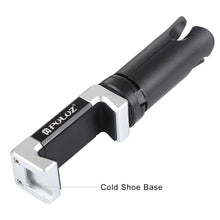 Load image into Gallery viewer, PULUZ Folding Plastic Tripod + Aluminum Alloy Clamp Bracket with Cold Shoe for iPhone, Galaxy, Huawei, Xiaomi, Sony, HTC, Google and other Smartphones