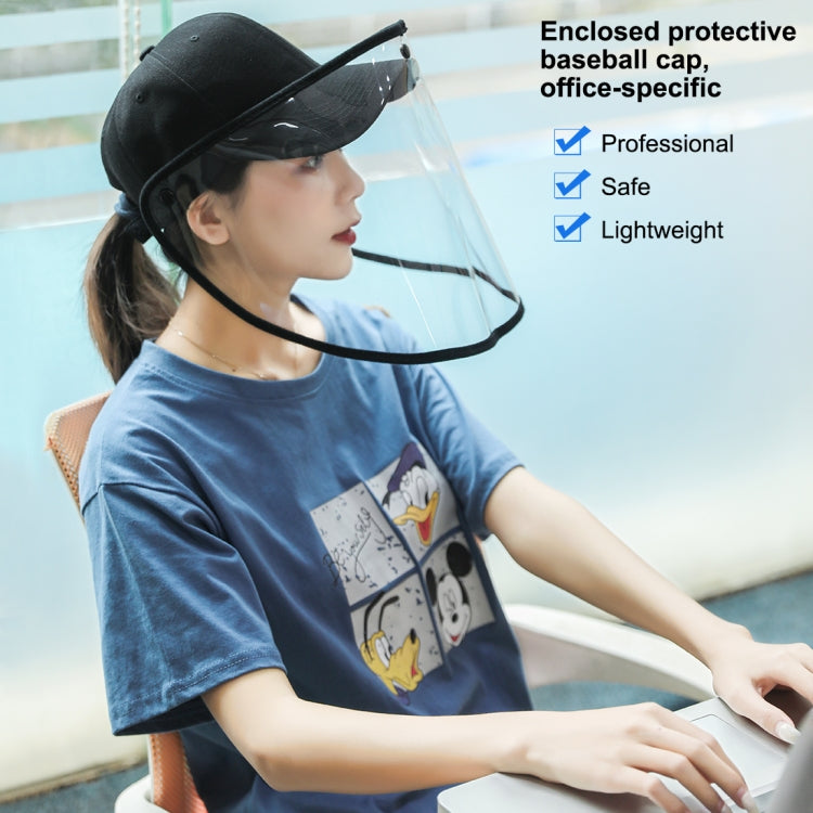 50 PCS Anti-Saliva Splash Anti-Spitting Anti-Fog Anti-Oil Protective Baseball Cap Mask Removable Face Shield, Baseball Cap Mask 50 Pack, 50 PCS Baseball Cap Mask/Red, 50 PCS Baseball Cap Mask/Blue