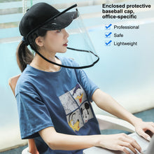 Load image into Gallery viewer, 50 PCS Anti-Saliva Splash Anti-Spitting Anti-Fog Anti-Oil Protective Baseball Cap Mask Removable Face Shield, Baseball Cap Mask 50 Pack, 50 PCS Baseball Cap Mask/Red, 50 PCS Baseball Cap Mask/Blue