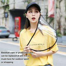 Load image into Gallery viewer, 50 PCS Anti-Saliva Splash Anti-Spitting Anti-Fog Anti-Oil Protective Baseball Cap Mask Removable Face Shield, Baseball Cap Mask 50 Pack, 50 PCS Baseball Cap Mask/Red, 50 PCS Baseball Cap Mask/Blue