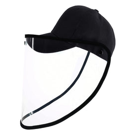 50 PCS Anti-Saliva Splash Anti-Spitting Anti-Fog Anti-Oil Protective Baseball Cap Mask Removable Face Shield, Baseball Cap Mask 50 Pack, 50 PCS Baseball Cap Mask/Red