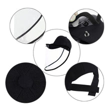 Load image into Gallery viewer, 50 PCS Anti-Saliva Splash Anti-Spitting Anti-Fog Anti-Oil Protective Baseball Cap Mask Removable Face Shield, Baseball Cap Mask 50 Pack, 50 PCS Baseball Cap Mask/Red, 50 PCS Baseball Cap Mask/Blue