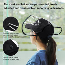 Load image into Gallery viewer, 50 PCS Anti-Saliva Splash Anti-Spitting Anti-Fog Anti-Oil Protective Baseball Cap Mask Removable Face Shield, Baseball Cap Mask 50 Pack, 50 PCS Baseball Cap Mask/Red, 50 PCS Baseball Cap Mask/Blue