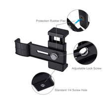 Load image into Gallery viewer, PULUZ Smartphone Fixing Clamp 1/4 inch Holder Mount Bracket + Grip Folding Tripod Mount Kits for DJI OSMO Pocket / Pocket 2, Clamp+Tripod