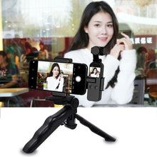 Load image into Gallery viewer, PULUZ Smartphone Fixing Clamp 1/4 inch Holder Mount Bracket + Grip Folding Tripod Mount Kits for DJI OSMO Pocket / Pocket 2, Clamp+Tripod