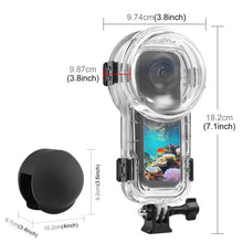 Load image into Gallery viewer, For Insta360 X5 PULUZ 60m Waterproof Sealed Diving Case with Silicone Lens Cover, Diving Case with Silicone Lens Cover