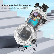 Load image into Gallery viewer, For Insta360 X5 PULUZ 60m Waterproof Sealed Diving Case with Silicone Lens Cover, Diving Case with Silicone Lens Cover