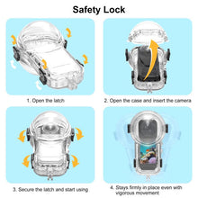 Load image into Gallery viewer, For Insta360 X5 PULUZ 60m Waterproof Sealed Diving Case with Silicone Lens Cover, Diving Case with Silicone Lens Cover