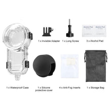 Load image into Gallery viewer, For Insta360 X5 PULUZ 60m Waterproof Sealed Diving Case with Silicone Lens Cover, Diving Case with Silicone Lens Cover
