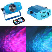 Load image into Gallery viewer, 3W x 3 RGB Mini Water Wave Projector with Remote Control, EU Plug, EU Plug