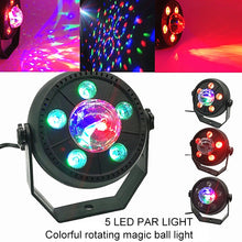 Load image into Gallery viewer, 11W 5 LEDs Colorful Rotating Magic Ball LED PAR Light