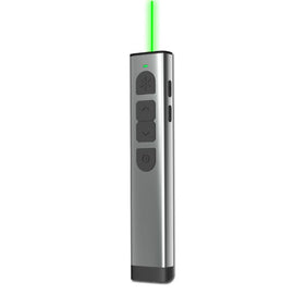 Doosl Dsit038 2.4GHz Wireless Presenter PowerPoint Clicker Representation Remote Control Green Laser Pointer, Control Distance: 100m, Green Laser