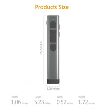 Load image into Gallery viewer, Doosl Dsit038 2.4GHz Wireless Presenter PowerPoint Clicker Representation Remote Control Green Laser Pointer, Control Distance: 100m, Green Laser